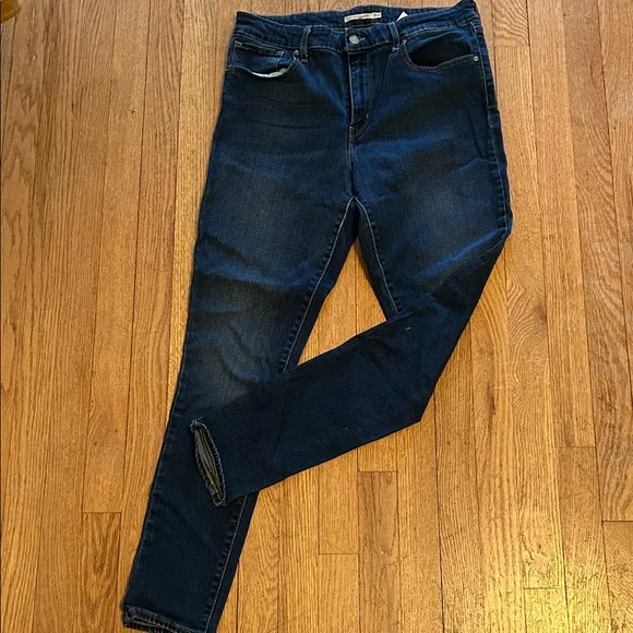 Levi's 721 Deep Indigo Cropped Jeans - Picture 1 of 8